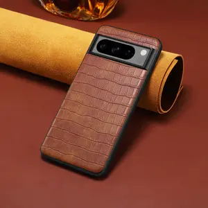 Luxury Faux Leather Check Pattern Matte Feel Phone Case for Google Pixel 10 Pro XL 9A 8 7 6 For Unisex Relatives Friends and Elders Holiday Gift