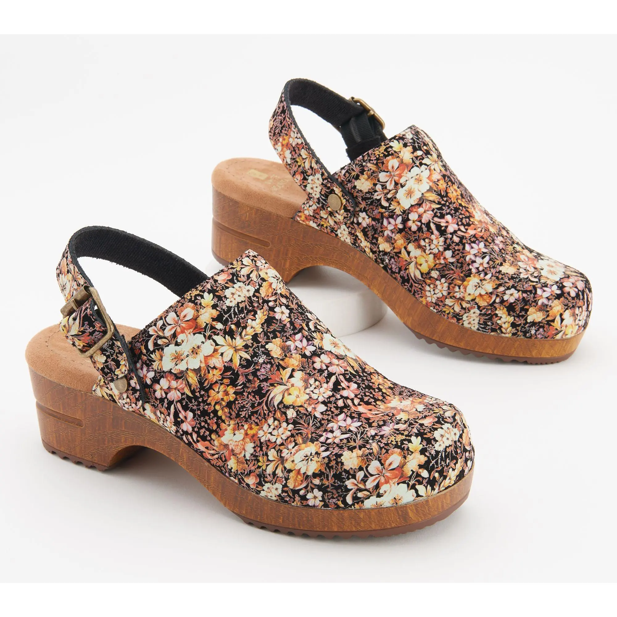 White Mountain Backstrap Heeled Clogs - Being White Mountain Backstrap Heeled Clogs - Being