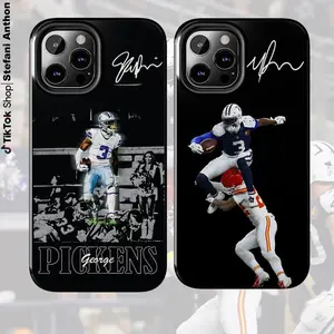 Sport George Pickens Football Player Graphic Fan Art Heavy Duty Tough Phone Case Shockproof Drop Protection Durable Hard Cover Manly Gift for iPhone 11 12 13 14 15 16 17 Pro Max Plus