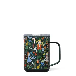 Rifle Paper Co. Holiday Coffee Mug - Nutcracker Collection with Hand Drawn Details & Gold Foil Accents Rifle Paper Co. Holiday Coffee Mug - Nutcracker Collection with Hand Drawn Details & Gold Foil Accents