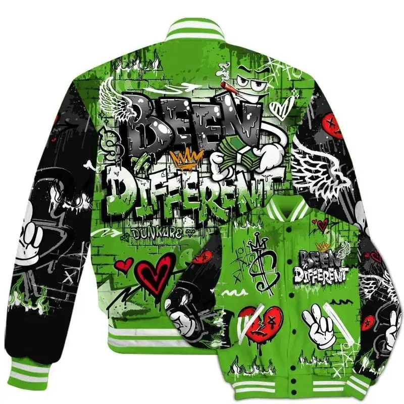 Air Foamposite One Volt Varsity Jacket - Been Dif2erent Drip Graffiti All Over Print Baseball Jacket Air Foamposite One Volt Varsity Jacket - Been Dif2erent Drip Graffiti All Over Print Baseball Jacket