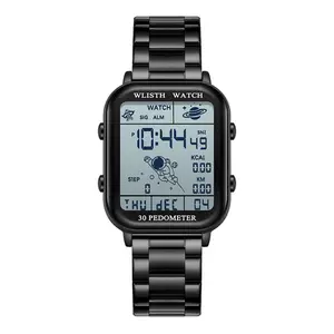 Men’s Square Multifunction Digital Watch – Trendy Outdoor Student Wristwatch for Daily Timekeeping