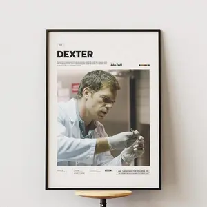 Dexter Poster, TV Series Movie Poster, Michael C. Hall as Dexter Morgan Poster Print, Glossy Paper Movie Poster, Cinematic Wall Decor Idea
