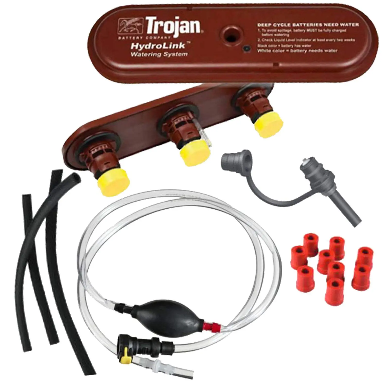 Trojan HydroLink Watering System - 48V Universal 6V Battery Kit with Batteries, Manual Pump Watering Equipment, Irrigation Solution
