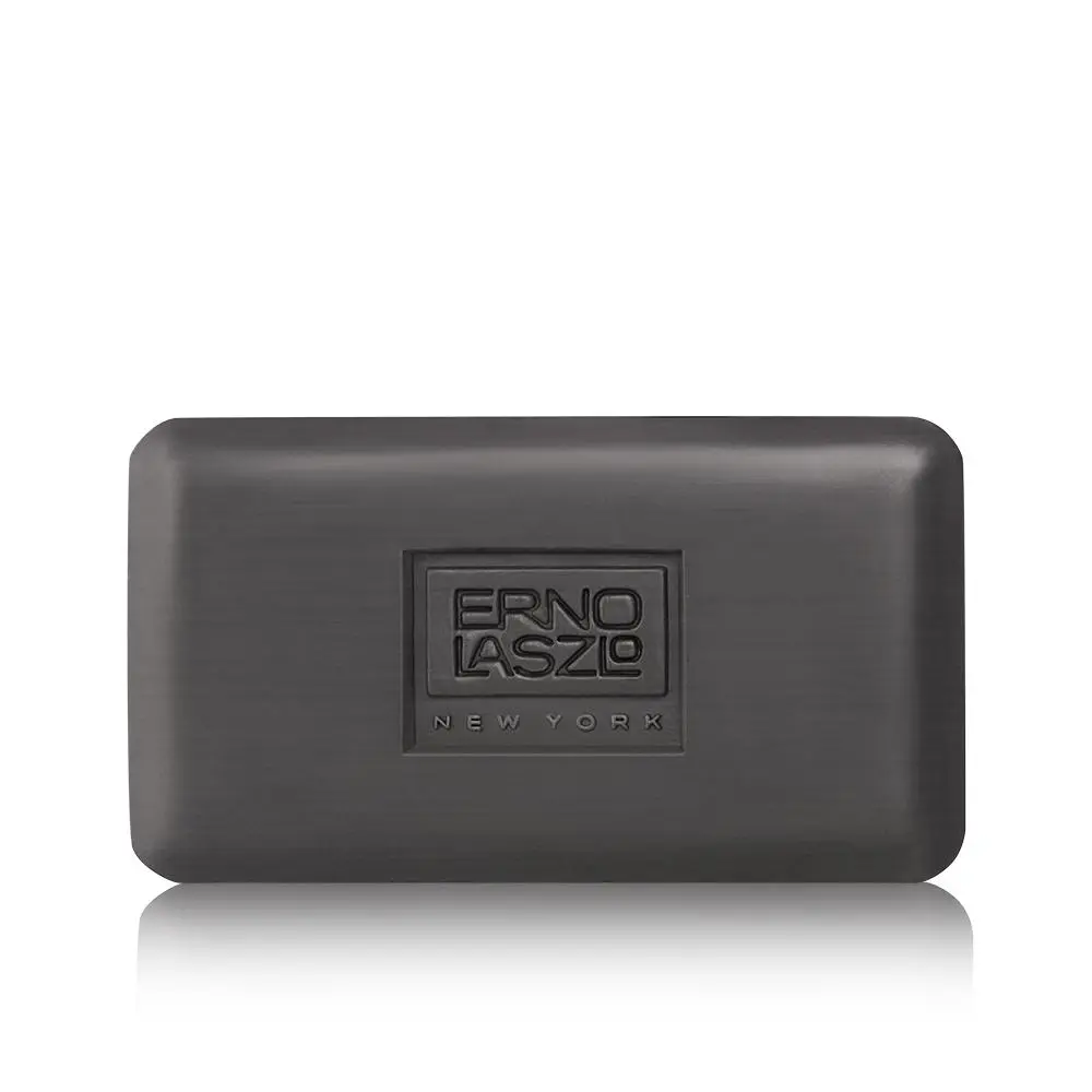 Erno Laszlo Sea Mud Charcoal Facial Cleanser Soap, Gentle Detox Bar for Oily & Combo Skin - Deep Cleansing Without Drying | Gift
