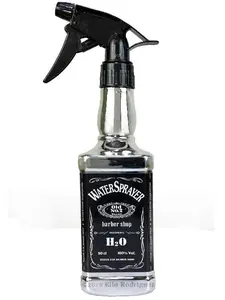 Water Spray Bottle Silver Metallic 16 oz