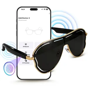 Smart Glasses ,Bluetooth Smart Glasses,AI Translator Open Ear Audio Voice Assistant Remote Camera UV Protection Long Battery Life for Daily Outdoor Creative Gift Father's day Gifts