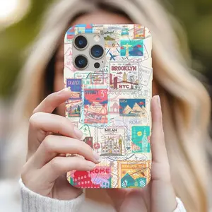 Passport Phone Case, Collage Phone Case, Travel Lover Gift, Trendy Preppy iPhone CaseiPhone 17 16 15 14 13 12 11 Pro Max Samsung Galaxy S25 24 23 22 21 Ultra Plus FE, Summer Gift for Her