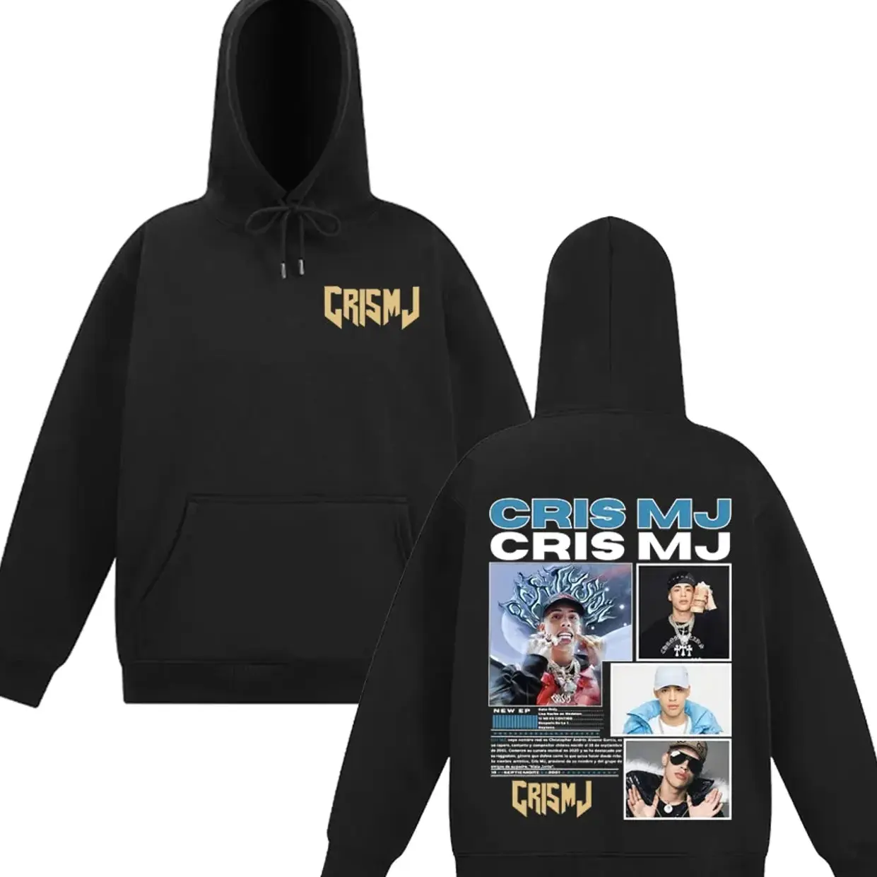 Rapper CRIS MJ Album Tour 2025 Cover Hoodie Men Women Fashion Sweatshirts Long Sleeves Loose Casual Thick Pullover Streetwear DDCTEAM UU0 Y7L