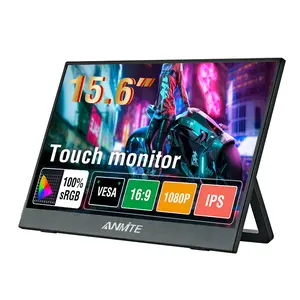 Anmite 15.6" Portable Touch Monitor: 1080P HDR for Gaming, Work & Travel (PS5, Xbox, Switch, Laptops)
