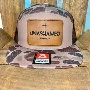 Unashamed – Romans 1:16 Leather Patch Flat Bill