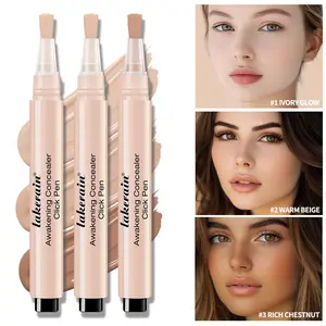 3-colour concealer pen, liquid concealer pen, dark circle concealer pen, tear trough concealer pen, highlighting concealer pen, acne scar concealer pen, blemish concealer pen, precision concealer pen, easy-to-use concealer pen