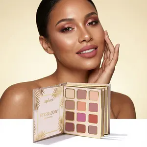 Zephoco "Tropical Gold" 1-in-1 Aesthetic Easy Makeup Set - Foldable Palette with Eyeshadow, Blush, Lipstick for a Complete Look, Aesthetic Makeup Sets, Easy Makeup Sets