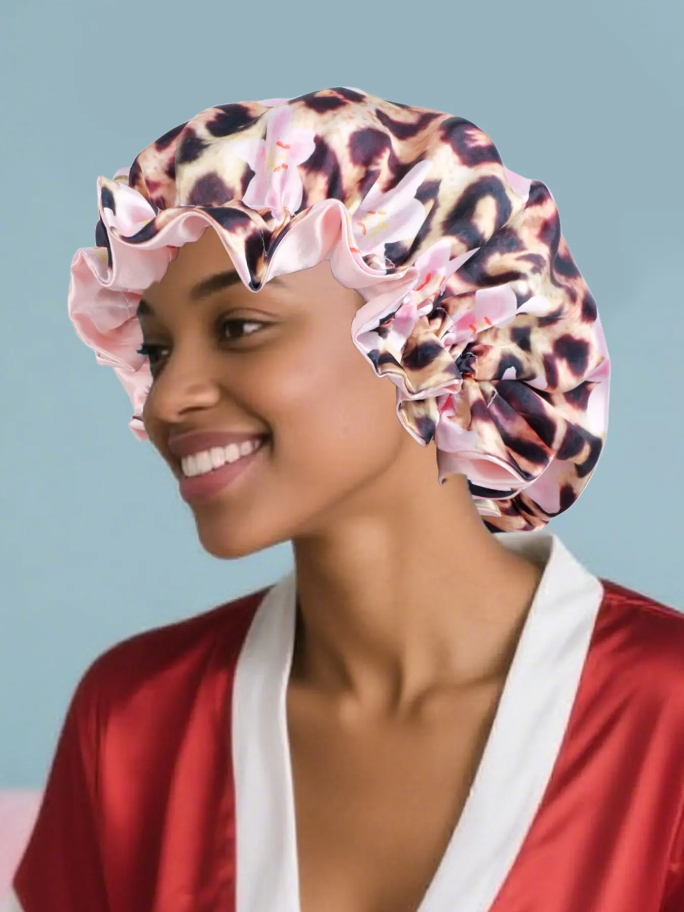 Women's Satin Sleep Cap Hair Protector, Soft Comfort Design, Night Use, Fashion Headwear, Men's Wide Brim Sleep Hat, Gentle Care, Hair Care Wrap