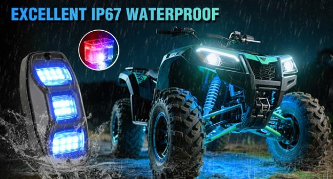 Nilight RGBW LED Rock Lights Kit, 6 Pods 22LED Wide Angle Remote & Bluetooth App Dual Control with Music Modes Multicolor Underglow Neon Wheel Well Light Fit for ATV UTV SUV Offroad Truck RZR Boat