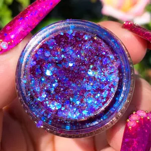 Enigma Glitter Gel - Slayfire Cosmetics Iridescent Purple Cosmetic Glitter