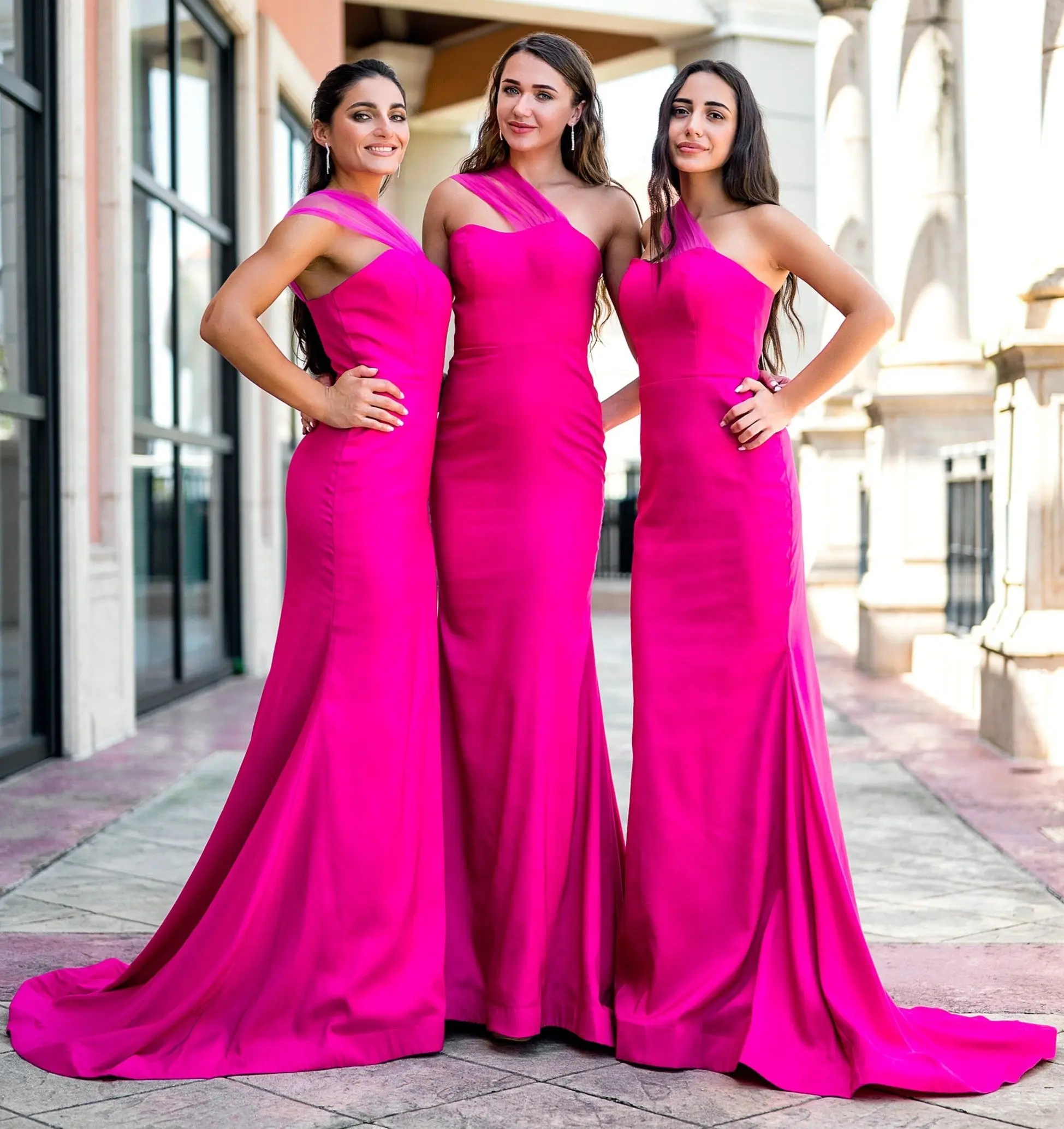 One Shoulder Mermaid Bridesmaid Dress