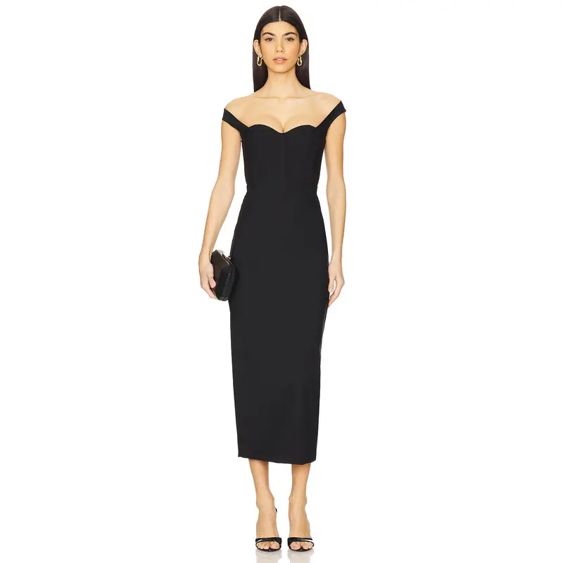 revolve bodycon dresses H&M White Gold Beaded Neck Formal Cocktail Bodycon Sheath Mini Dress S   Brie
