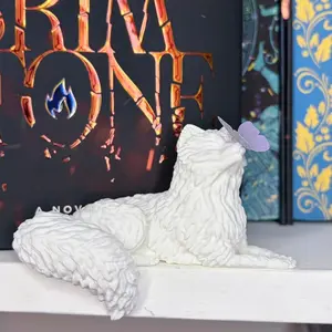 3d Printed Perchling Fox with Butterfly Bookshelf Decor