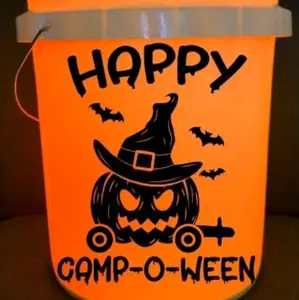 Camp-o-ween Camping Glow Bucket - with Remote