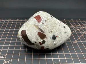 Polished Michigan Red Jasper Puddingstone - 027