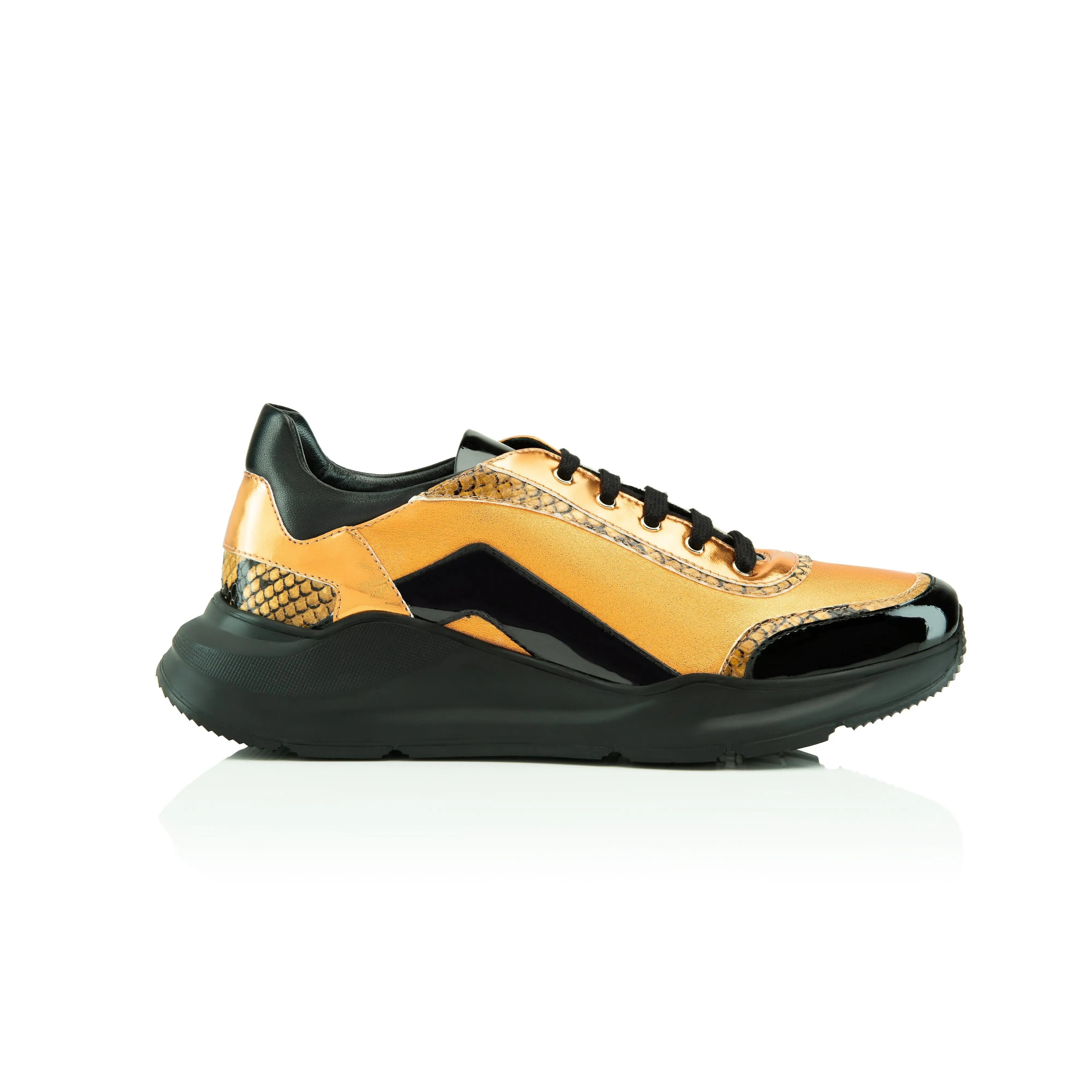 Daniela Uribe Team up Copper sneaker made in italy designer shoes