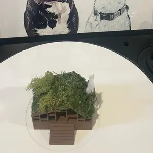 Mini cabin Turntable Spinner.  Spinning cabin for Vinyl Players!