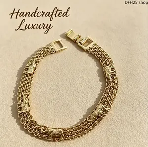 Lucky Elephant Charm Bracelet, Gold Plated Adjustable Stackable Bangle For Women, Friendship Jewelry Symbolizing Strength And Good Fortune For Daily Wear