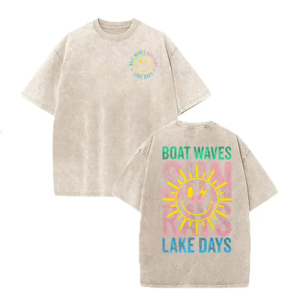 Washed T-shirt-Apricot