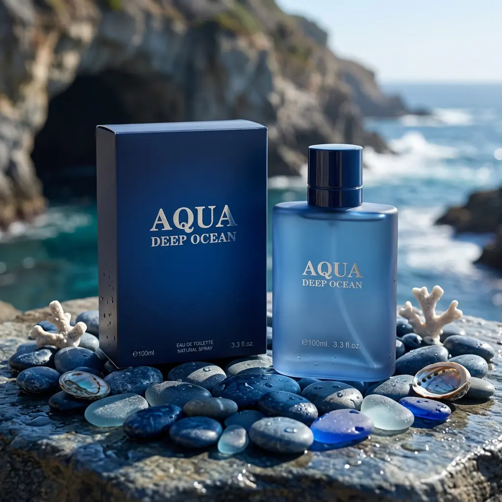 Aqua Deep Ocean Eau de Toilette Natural Spray for Men – 100ml / 3.3 fl. oz. | Fresh Aquatic Men's Cologne