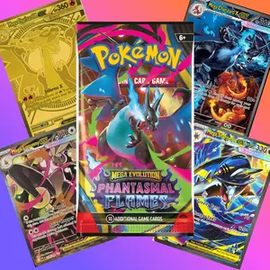 Pokemon Mega Evolution Phantasmal Flames Booster Pack (English)