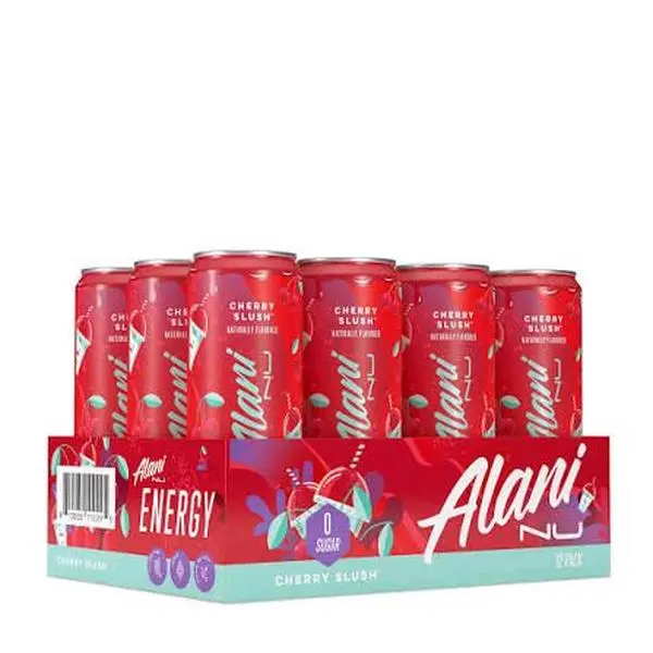 Alani Nu Cherry Slush Energy Drink, 12 oz, 12-Pack