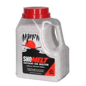 SnoMelt S0091J 9 lbs Calcium Chloride Pellet Jug