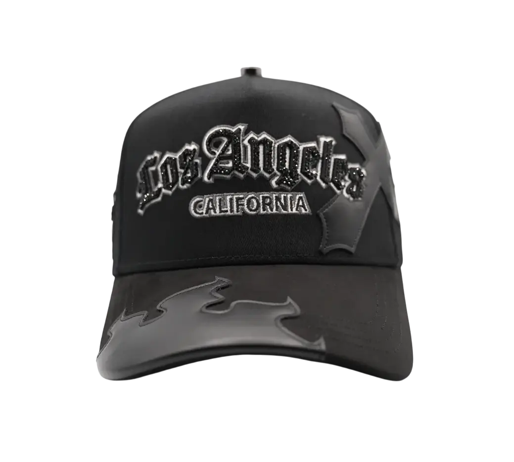 BIGG BOSS BLACK LOS ANGELES CRUCES SNAPBACK HAT BBLACRUCES BLK