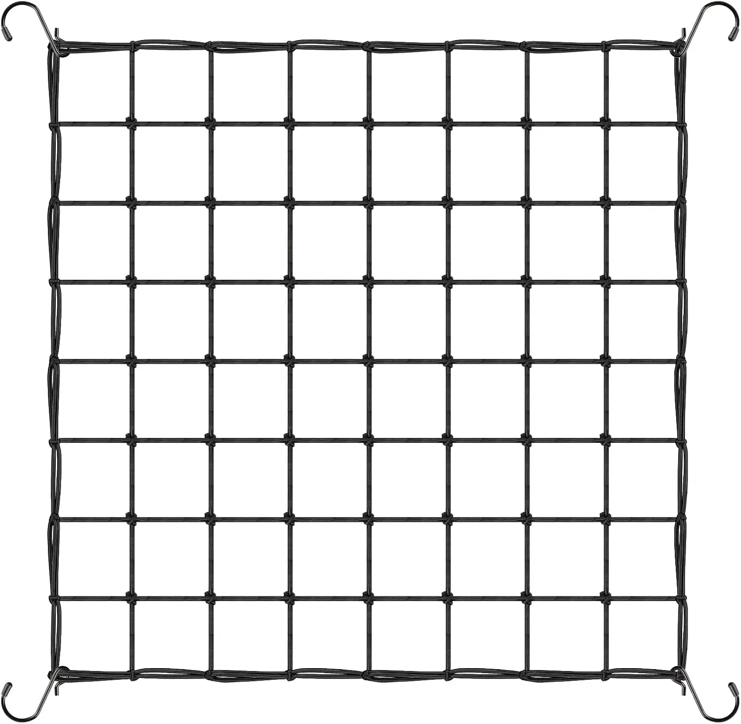 4x4Ft Elastic Trellis Netting for Grow Tent,Flexible Scrog Plant Net with Hooks