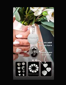 Wedding Tassel, Wedding Bouquet, Wedding Photo Memorial Gift, Bridal, Bridal Bouquet, Wedding Memorial Photo Gift Wedding Wedding Elegant Metal