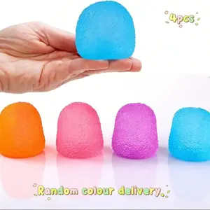 4-Piece Squishy Fidget Toy Set for Kids & Adults, Stress Relief Sensory Balls, Perfect Birthday Easter Basket Stuffers Party Gifts