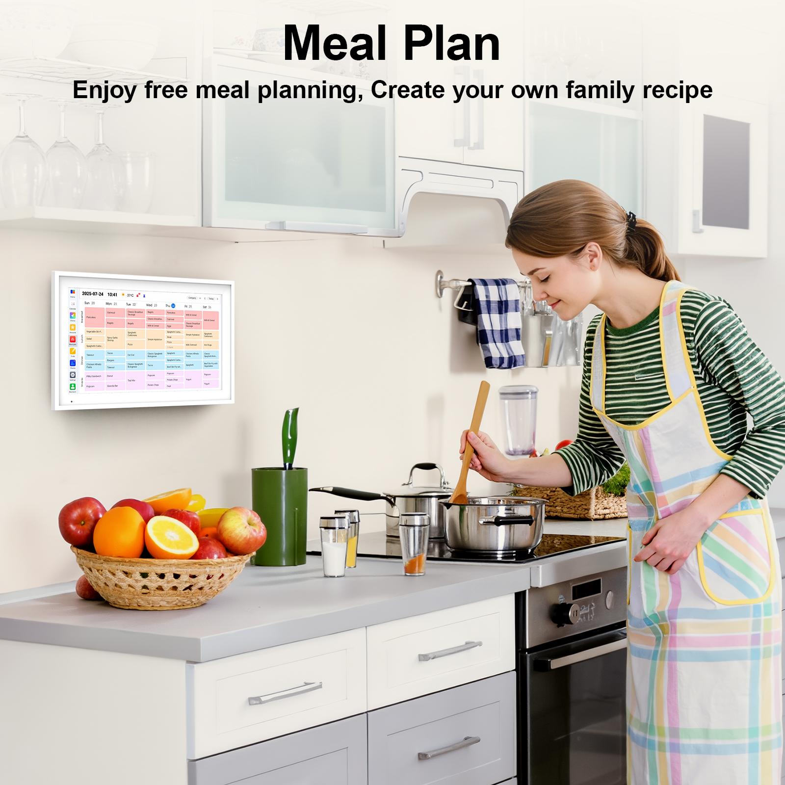 2026 Smart Family Calendar Touchscreen, 15.6 Inch HD Display, WiFi Sync, 64GB Storage, Family Schedule & Chore Manager, Smart Reminders, AiMOR App Sync, Ideal Gift for Parents & Busy Families