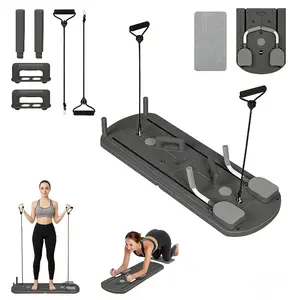 Heavy-Duty Foldable Exercise Platform, 300LB Load Capacity, Space-Saving Training Board for All Fitness Levels, Black/Pink/Purple