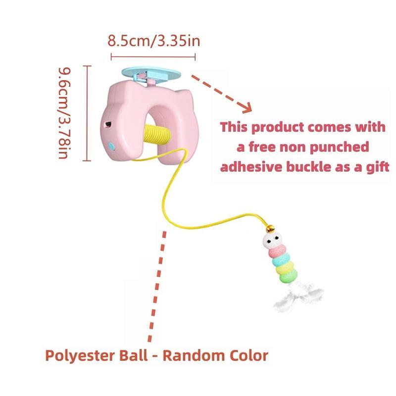 Automatic Indoor Cat Toy, Door-Hanging Pet Activator, Self-Entertaining Stress Relief Ball, Energy-Consuming Electric Interactive Toy