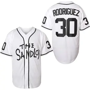 ]The Sandlot Baseball Jersey#30 Benny The Jet Rodriguez Baseba Michael Squints Paledorous Alan Yeah-Yeah McClennan Men's Jersey S-3XL