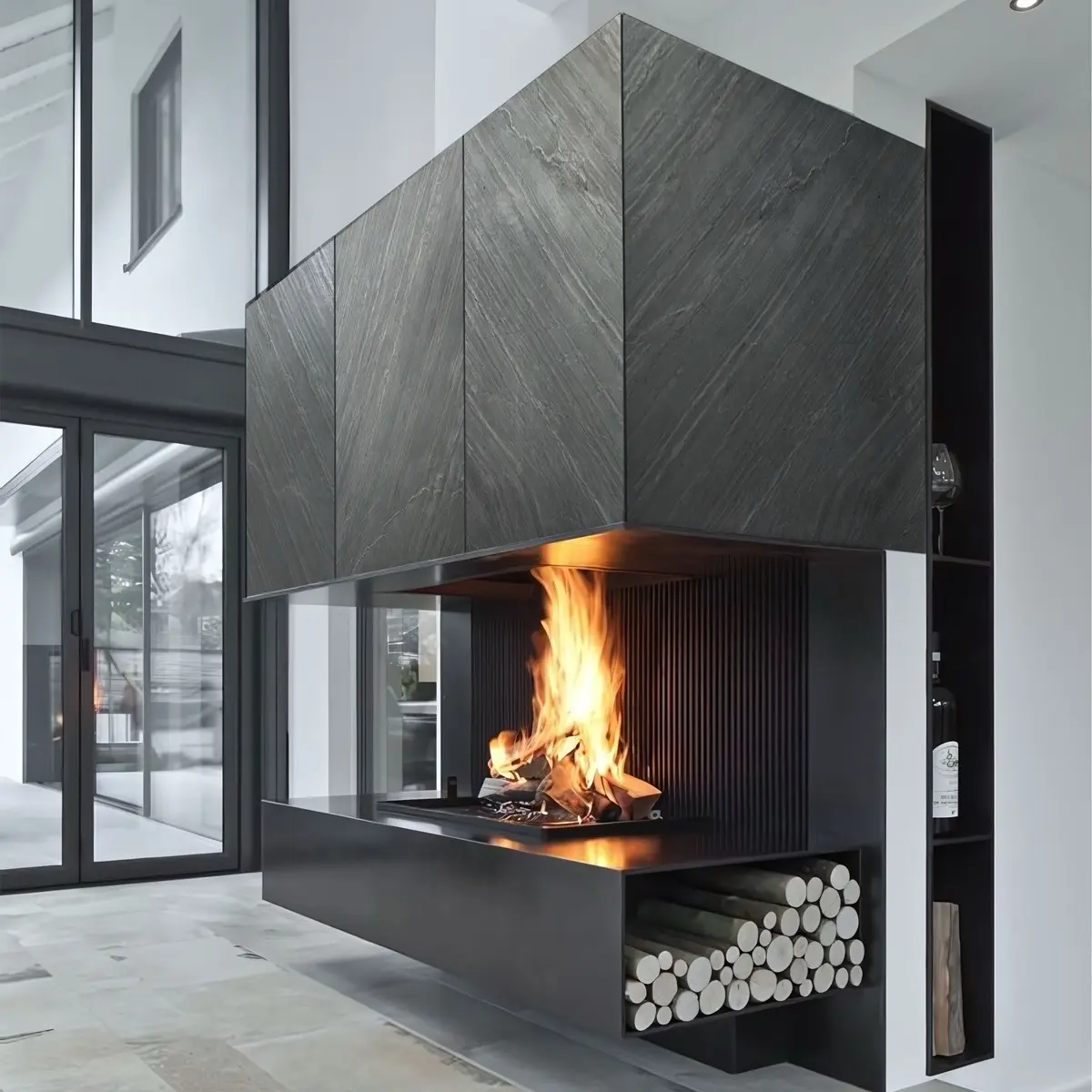 Mantra - SlateFlex Decorative Stone Veneer - Lightweight & Waterproof Natural Slate Panels for Interior and Exterior Design