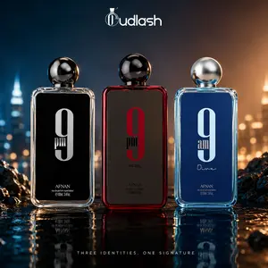 Afnan Perfumes | 9 PM Black + 9 PM Rebel + 9 AM Dive Bundle | 3.4 oz (100ml) Per Bottle | Unisex Fragrance | Eau de Parfum | Apple - Vanilla & Jasmine Notes Long Lasting Scents, Long Lasting Fragrance, Edp