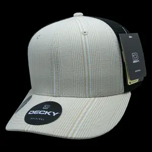 212 MAIN Snapback Trucker Hat, 6018-142 6-Panel Mid-Profile Structured Plaid Trucker Style Cap, 142-Black, 1 Size Fits Most, Casual