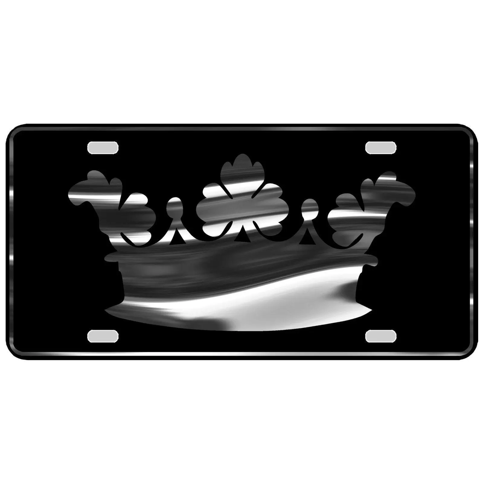 CustoMonsterDesigns Crown Royalty Heavy Duty Aluminum License Plate S18