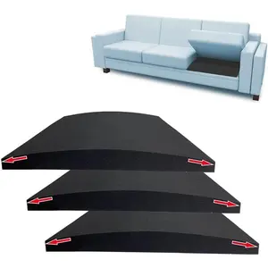 22"x22" Couch Cushion for Sagging Seat 40D Sofa Furniture Seat Cushion Sagging Repair Curved High Density Foam Sectional Loveseat Chair 3-Pack