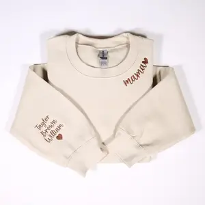 Custom Mama Embroidered Sweatshirt With Kids Names On Sleeve, Personalized Mom Sweatshirt, Birthday Mommy Outfits, Pregnancy Gifts