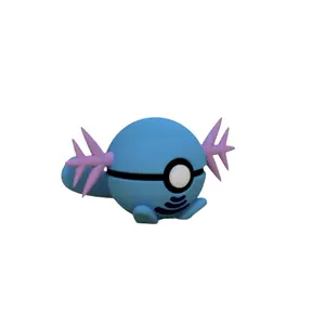 Wooper Poke Ball - Inspired 3D Printed Collectible