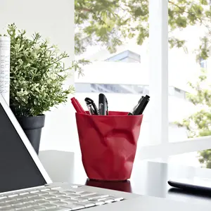 Modway Lava Pencil Holder in Red