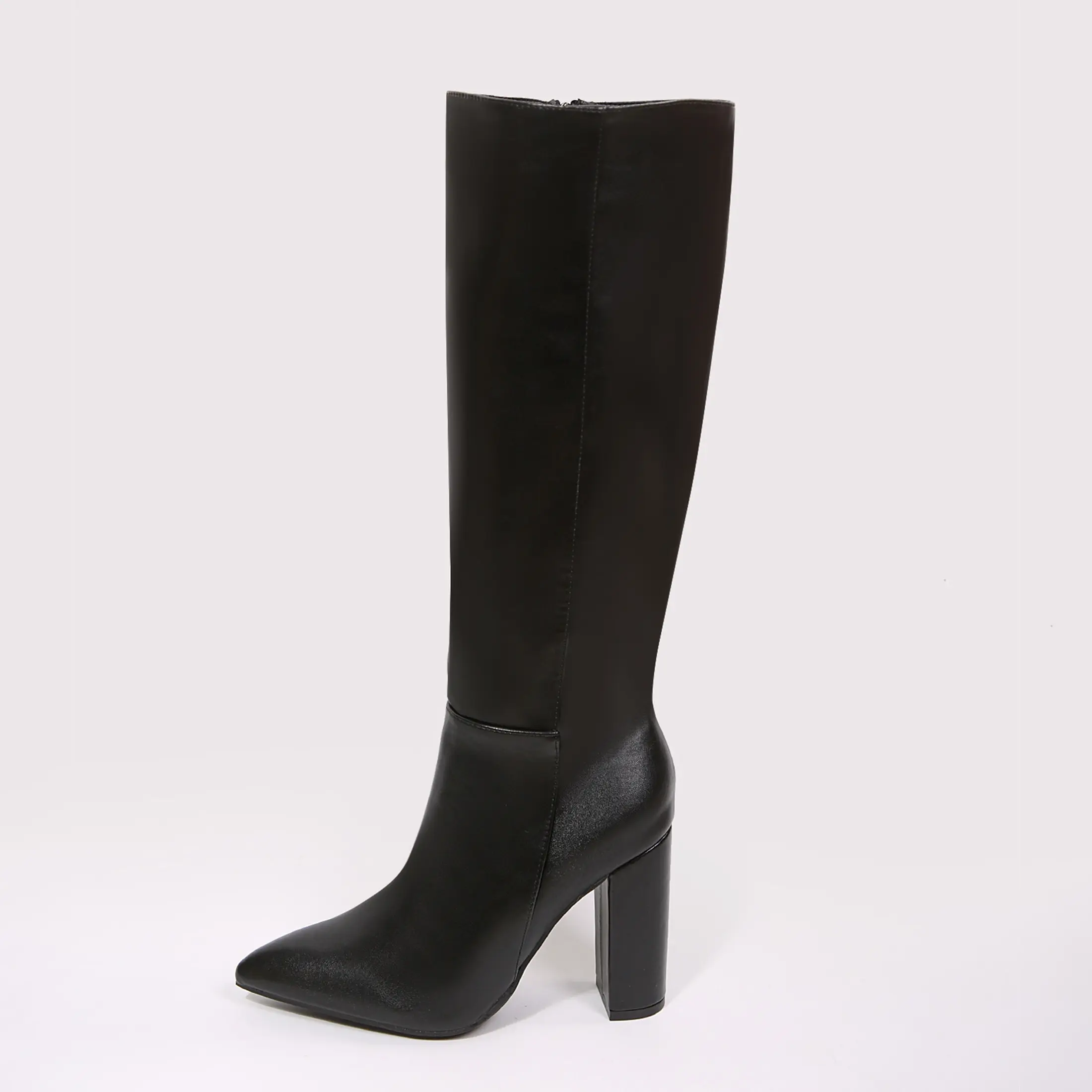 women's black dress boots knee high Marc Fisher LTD Lannie Women's Boots Black Leather : 8.5 M